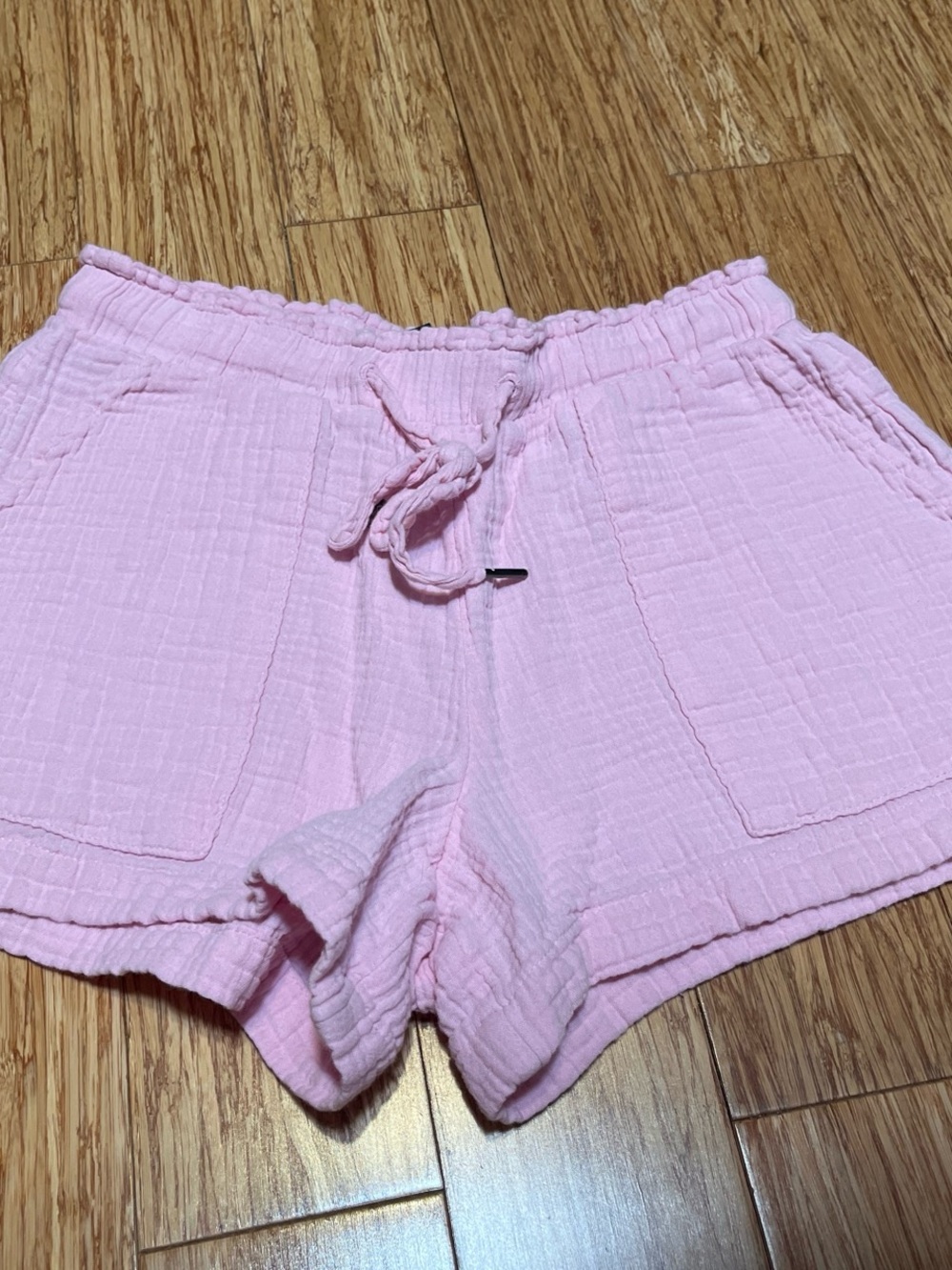 Gap Women's Pink Gauze Drawstring Shorts
